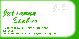 julianna bieber business card